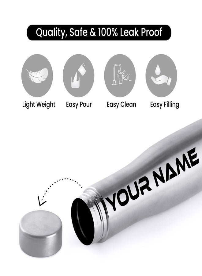 سبيديكس زجاجة مياه سبيدكس من الفولاذ المقاوم للصدأ، فضية اللون، سعة 1 لتر | خالية من مادة BPA، مانعة للتسرب، قابلة لإعادة الاستخدام، مصنوعة من الفولاذ المقاوم للصدأ، مناسبة للمدرسة، المكتب، النادي الرياضي، السفر، والثلاجة | صديقة للبيئة ومتينة - Image 3